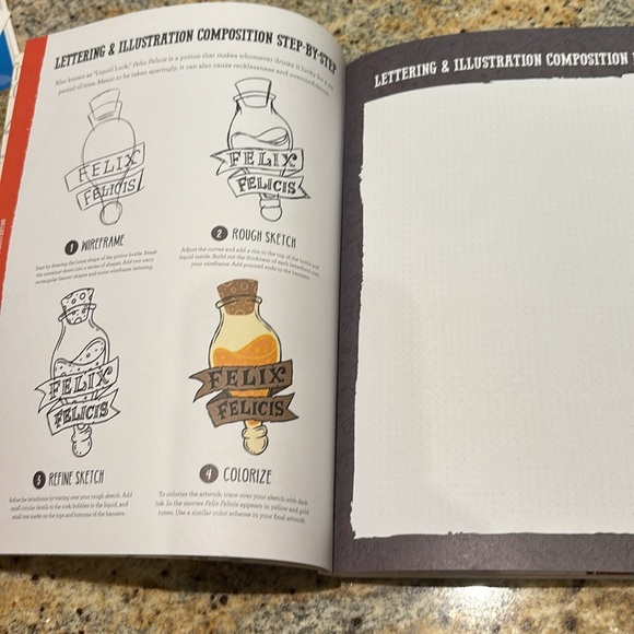 Harry Potter Hand Lettering How To book - Picture 4 of 5